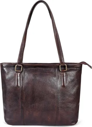 Leather Purse For Women - Real Leather Tote For Women - Ladies Shoulder Handbag For Work, Travel, Casual Use