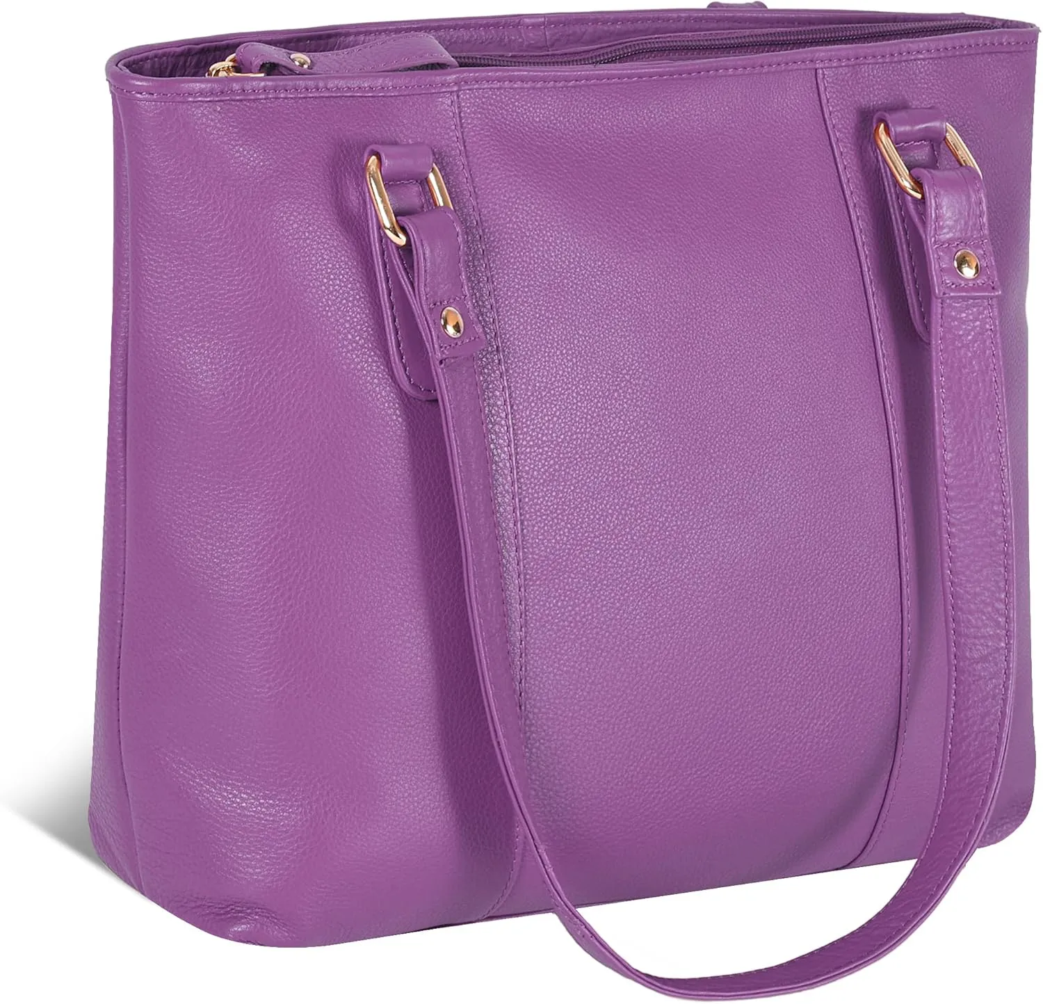 Leather Purse For Women - Real Leather Tote For Women - Ladies Shoulder Handbag For Work, Travel, Casual Use