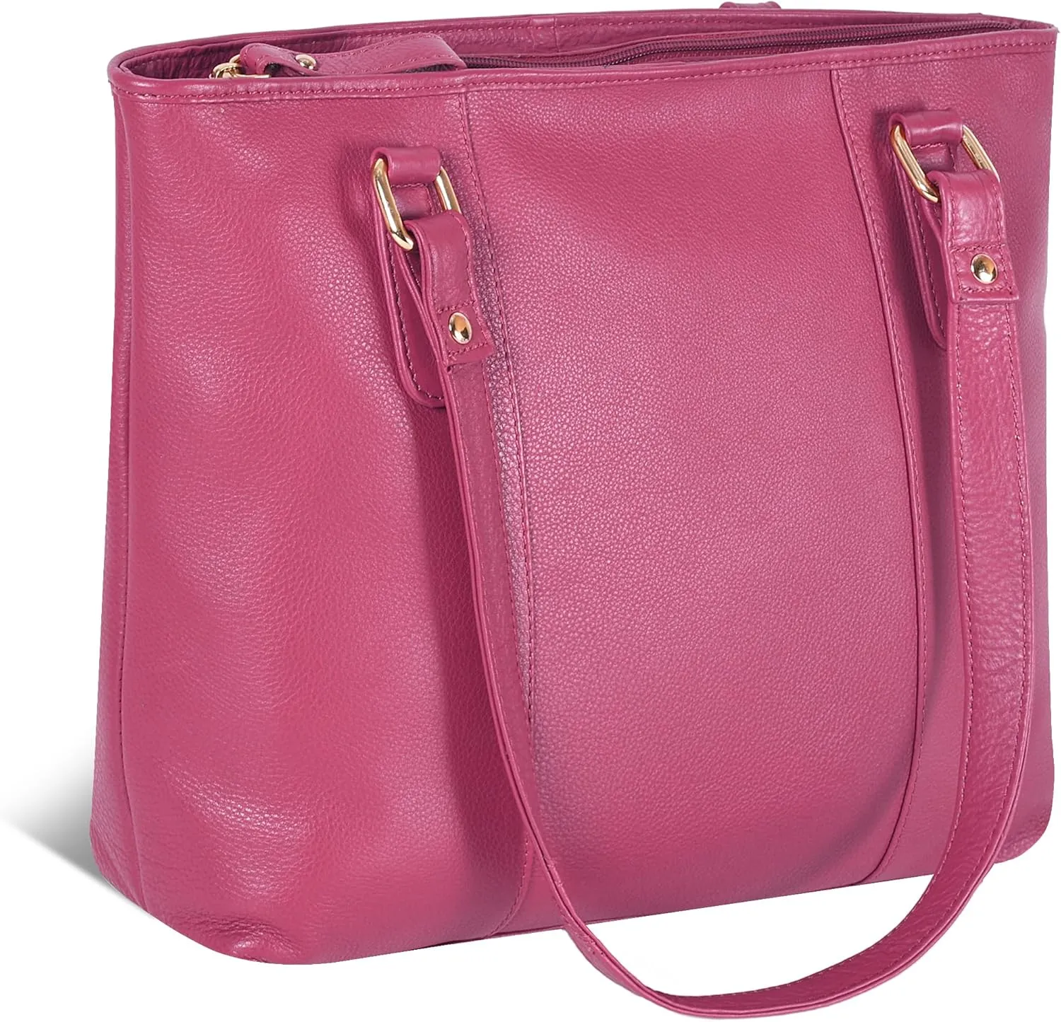 Leather Purse For Women - Real Leather Tote For Women - Ladies Shoulder Handbag For Work, Travel, Casual Use