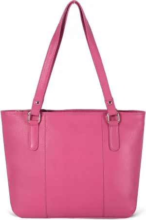 Leather Purse For Women - Real Leather Tote For Women - Ladies Shoulder Handbag For Work, Travel, Casual Use