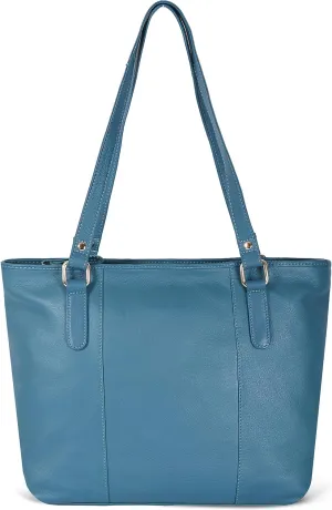 Leather Purse For Women - Real Leather Tote For Women - Ladies Shoulder Handbag For Work, Travel, Casual Use