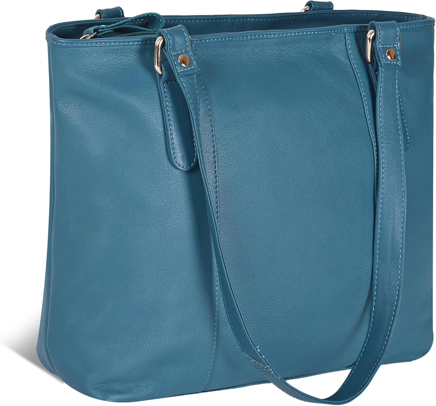 Leather Purse For Women - Real Leather Tote For Women - Ladies Shoulder Handbag For Work, Travel, Casual Use