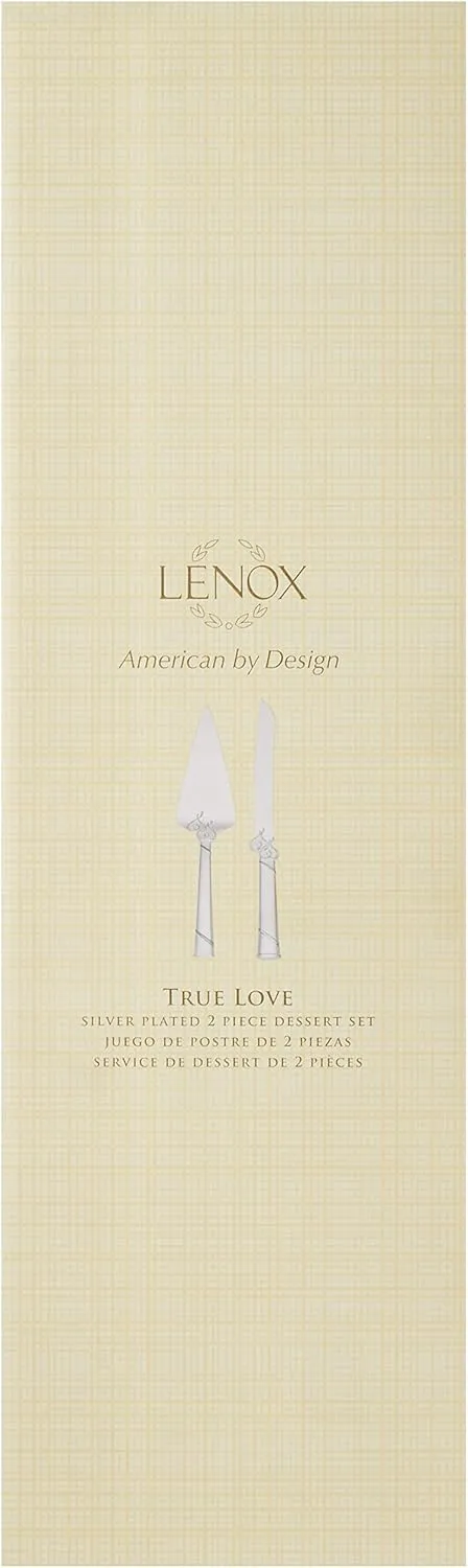 Lenox 812615 True Love Cake Knife & Server, Metallic