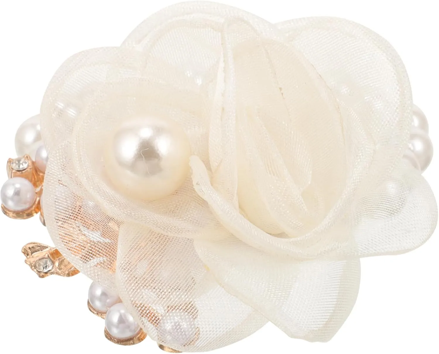 LIFKOME Wedding Wrist Corsage Flowers Pearl Flower Corsage Bracelet Bridesmaid Wrist Chain Fashion Accessory