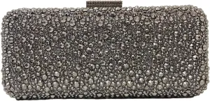 Long Rhinestone Box Evening Bag Women Formal Gathering Party Crystal Clutch Bridal Purse