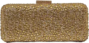 Long Rhinestone Box Evening Bag Women Formal Gathering Party Crystal Clutch Bridal Purse