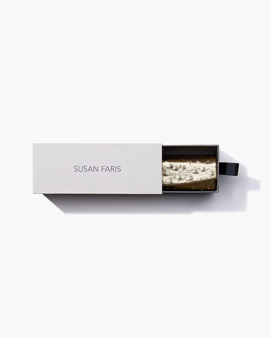 Luxury Lipstick Case with Mirror | Makeup Case for Lipsticks, Gloss, Liners, and Touch-Up Essentials | Portable Beauty Holder & Travel Compact with Gift Box by SUSAN FARIS