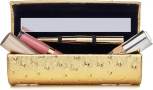 Luxury Lipstick Case with Mirror | Makeup Case for Lipsticks, Gloss, Liners, and Touch-Up Essentials | Portable Beauty Holder & Travel Compact with Gift Box by SUSAN FARIS