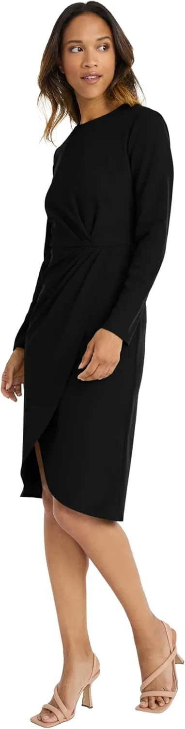 Maggy London Long Sleeve Wrap Cocktail, Wedding Guest, Or Valentine's Business Casual Work Dresses for Women
