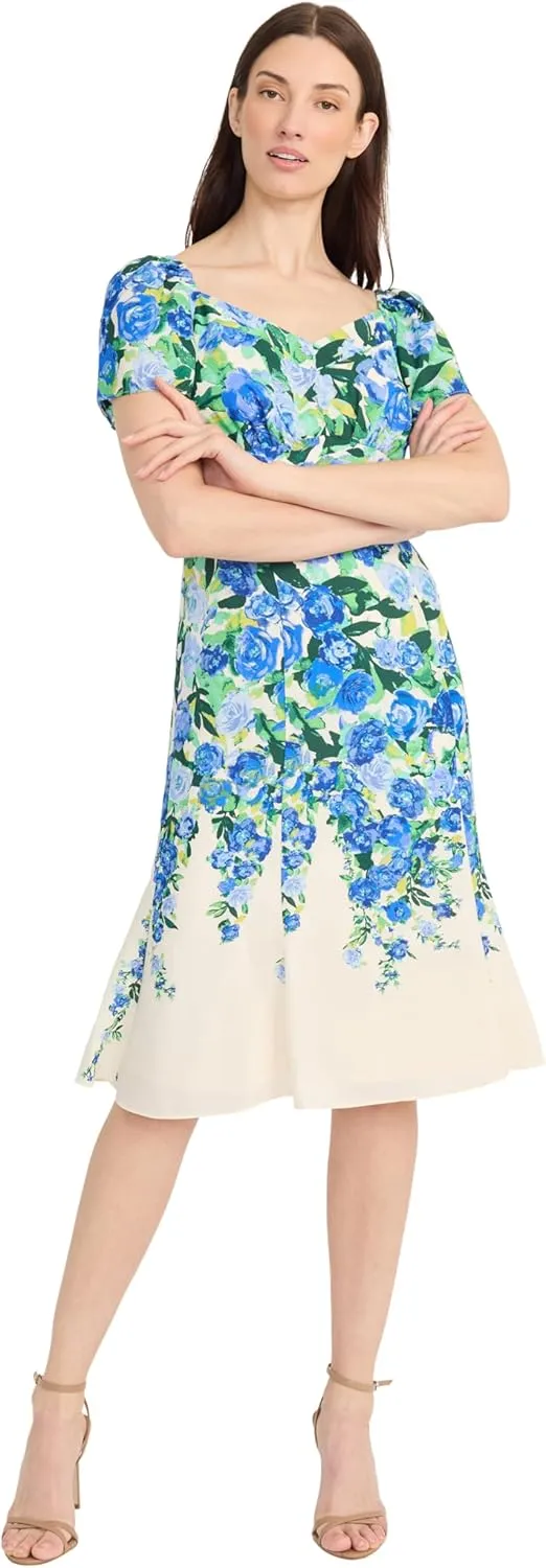Maggy London Sweetheart Neckline Floral Pretty Garden Wedding Guest Dresses for Women