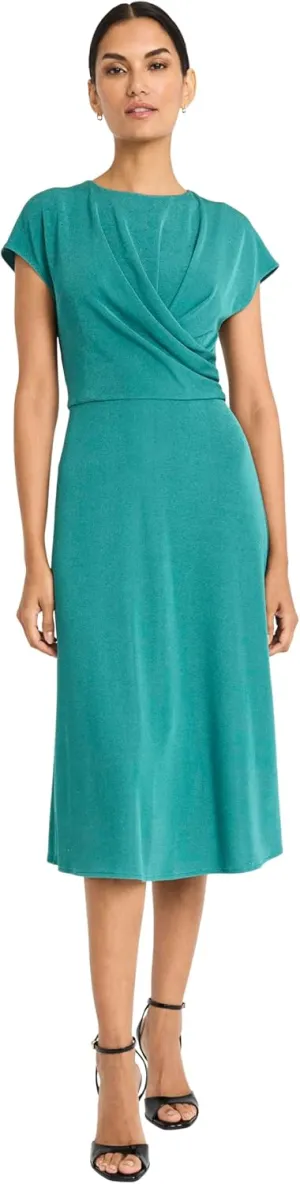Maggy London Women's Draped Bodice Maxi Dress