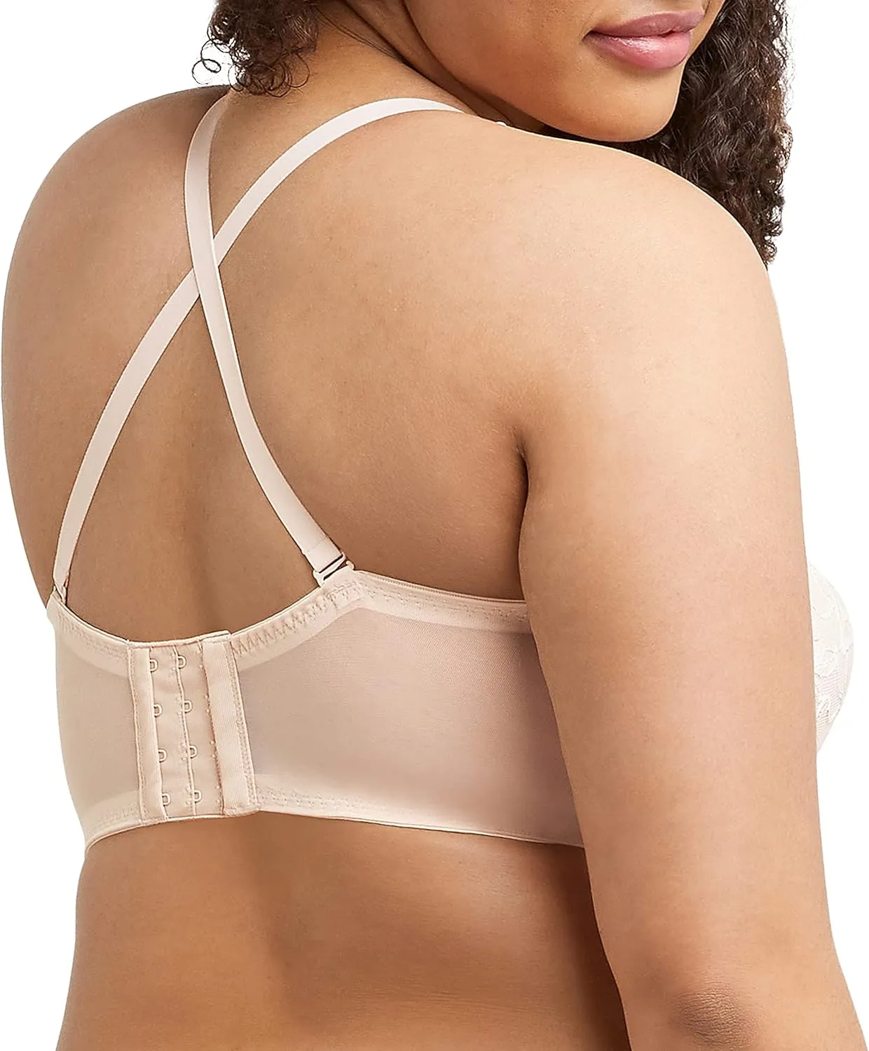 Maidenform Women's Wireless Bralette, Pure Comfort Lace Longline Bra, Convertible Bra for Women