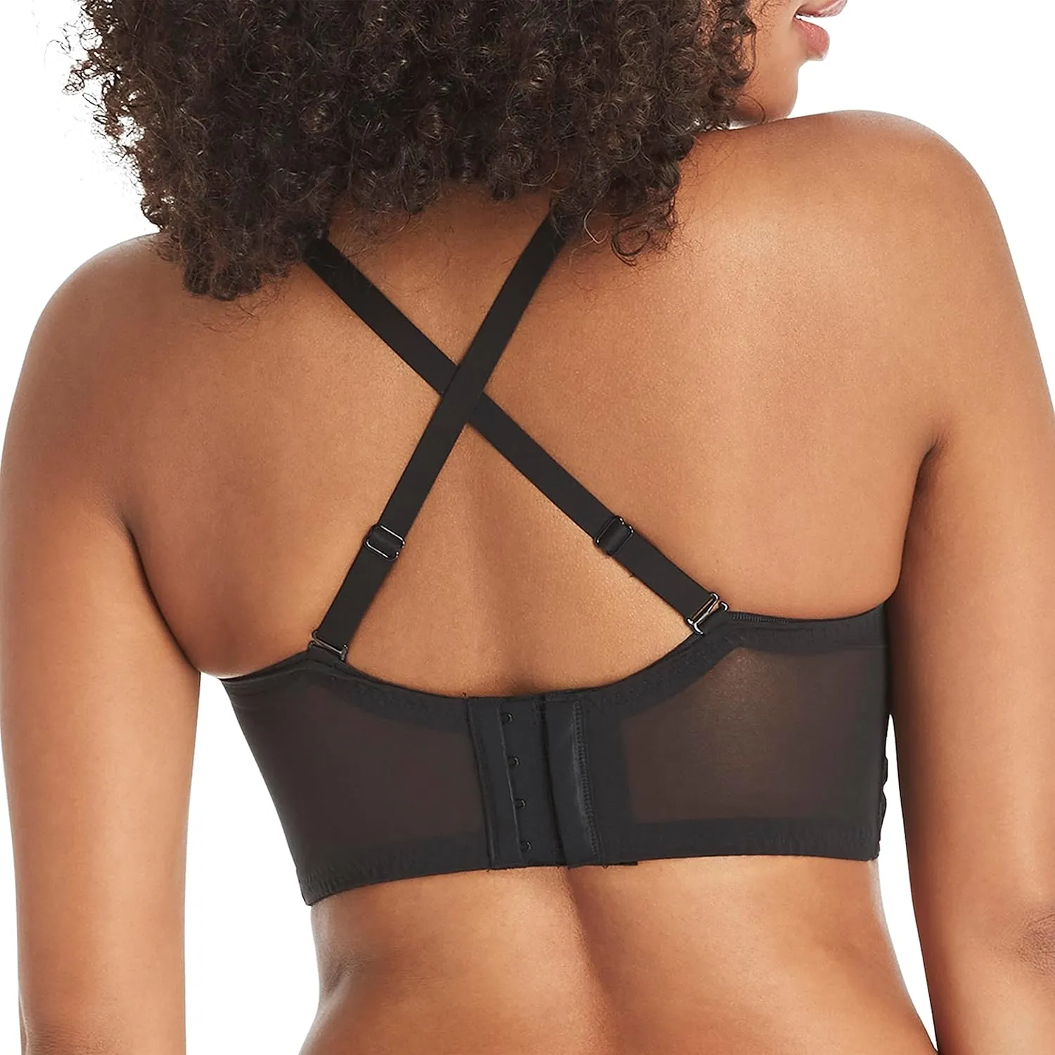 Maidenform Women's Wireless Bralette, Pure Comfort Lace Longline Bra, Convertible Bra for Women