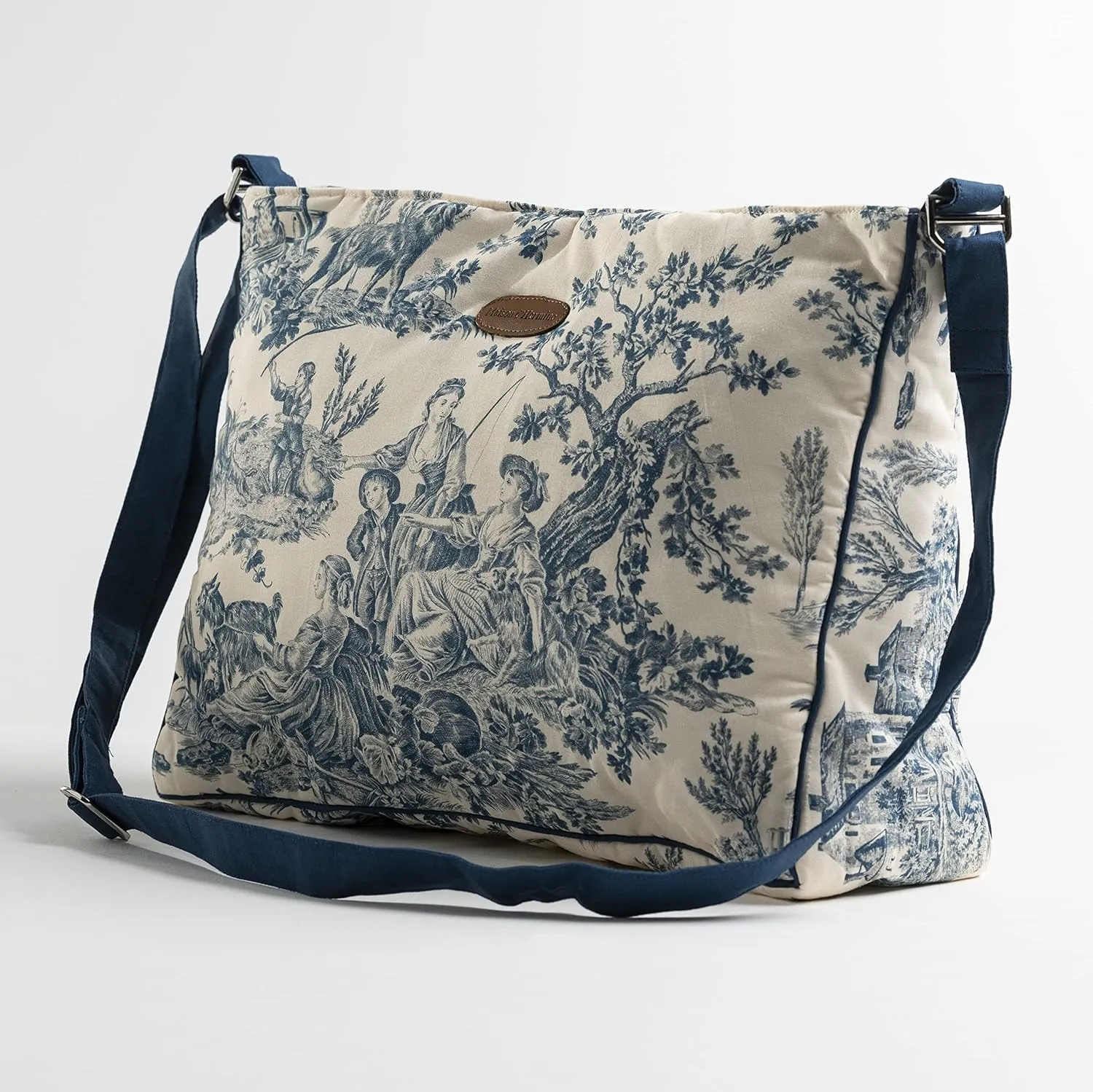 Maison d' Hermine Hand Bag Cotton Adjustable Shoulder Strap Cross Body Bag Tote purse with Zippered & Slip Pockets