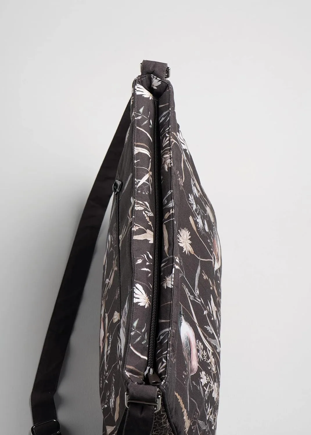 Maison d' Hermine Hand Bag Cotton Adjustable Shoulder Strap Cross Body Bag Tote purse with Zippered & Slip Pockets