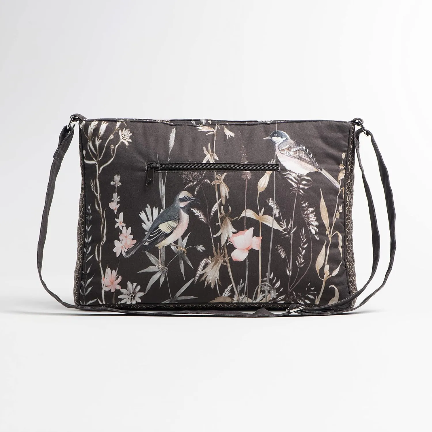 Maison d' Hermine Hand Bag Cotton Adjustable Shoulder Strap Cross Body Bag Tote purse with Zippered & Slip Pockets