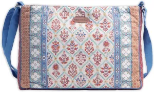 Maison d' Hermine Hand Bag Cotton Adjustable Shoulder Strap Cross Body Bag Tote purse with Zippered & Slip Pockets