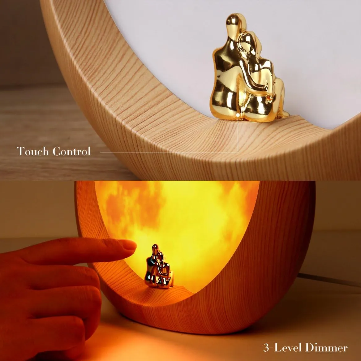 mamre Moon Ambient Light DIY Anniversary Wedding Valentines Day Gift Ideas Art Décor, Love Beneath The Red Moon