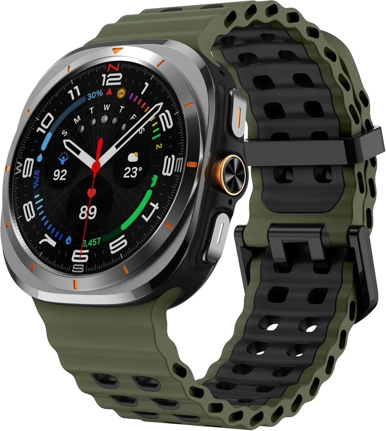 Marine Band For Samsung Galaxy Watch Ultra Strap 47mm Accessories Sport silicone correa Bracelet For Galaxy Watch7 ultra 47 mm Strap