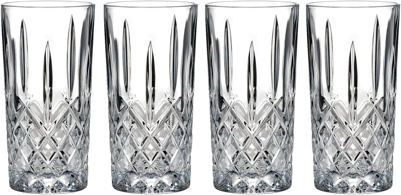 Marquis by Waterford Markham Highball Glasses, Set of 4, 13 oz, Cocktail Glasses