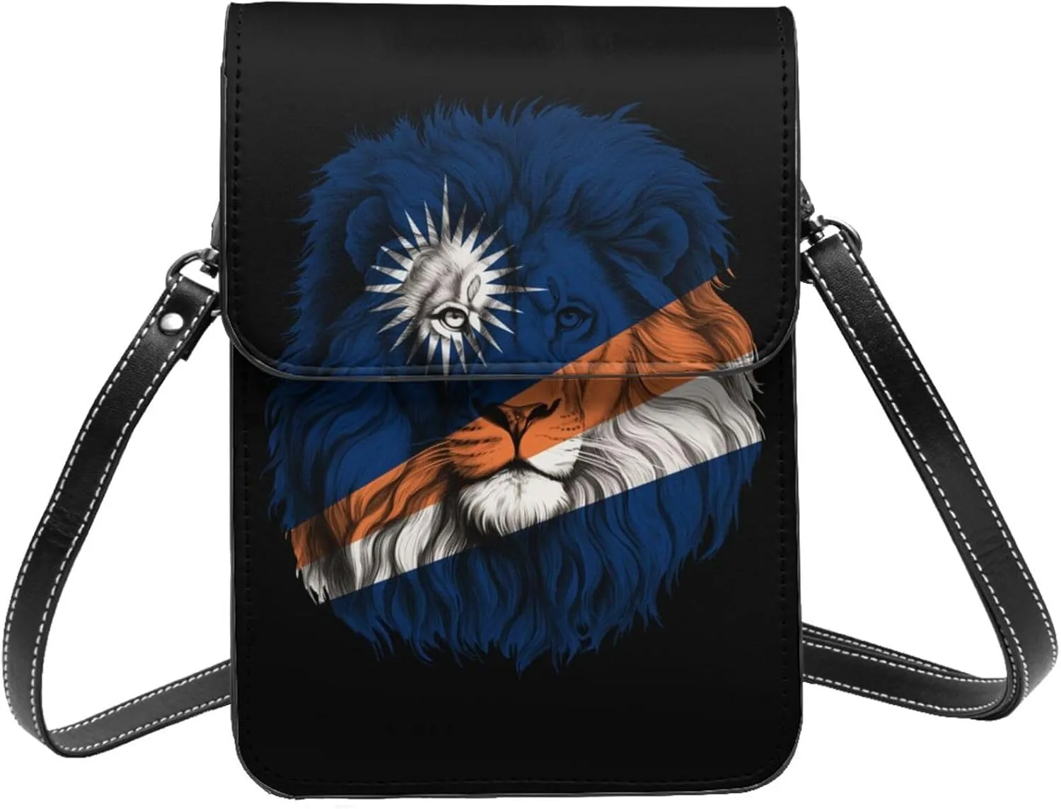 Marshall Islands Rosal Islanders Lion Flag Small Crossbody Bag Is A Shoulder Bag Designed For Women And Girls Cell Phone Crossbody Wallet Purses With Card Slots Adjustable Strap