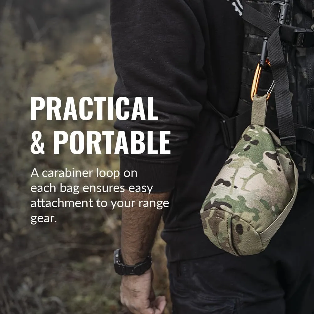 MDT Grand Old Canister ShootingBag, Pre-Filled Outdoor Shooting Front & Rear Support Squeeze Bag Rest Stand Holder for Outdoor, Range, Shooting, and Hunting