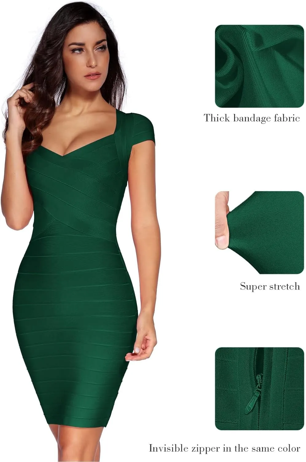 meilun Sexy Backless Lace-up Short Prom Homecoming Dress Short Sleeve Bodycon Cocktail Party Club Dress