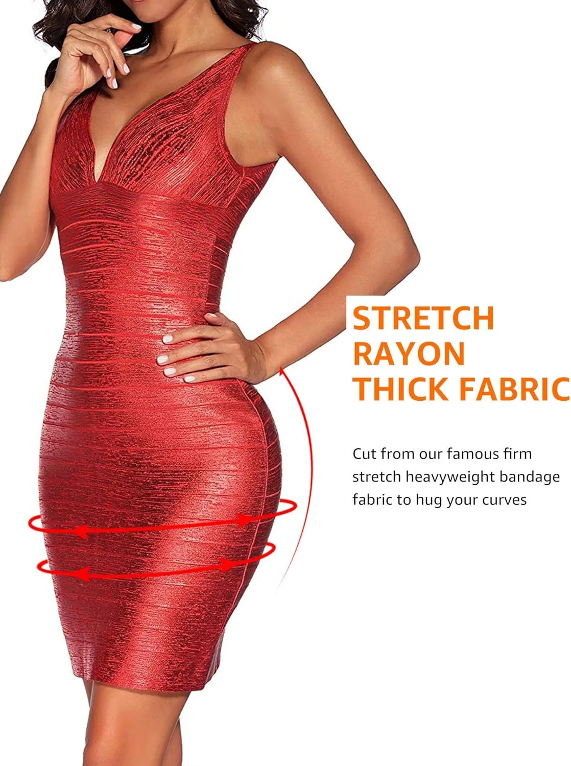 meilun Sexy V-Neck Bandage Bodycon Cocktail Dress for Wedding Guest Strap Foil Formal Gowns Evening Dress