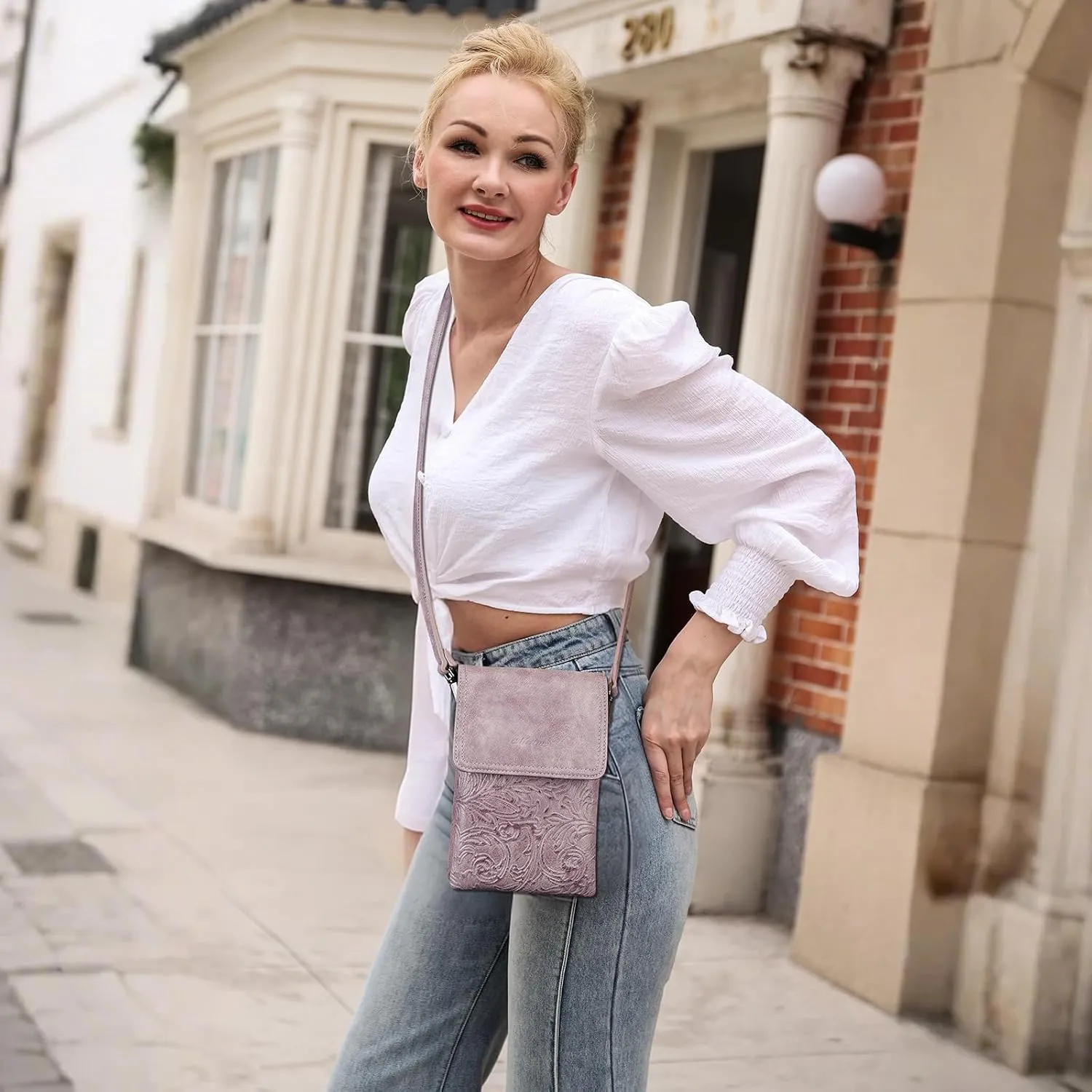 MEITRUE Crossbody Bags for Women Trendy, Leather Crossbody purse with Adjustable Strap, Women's Crossbody Shoulder Handbags