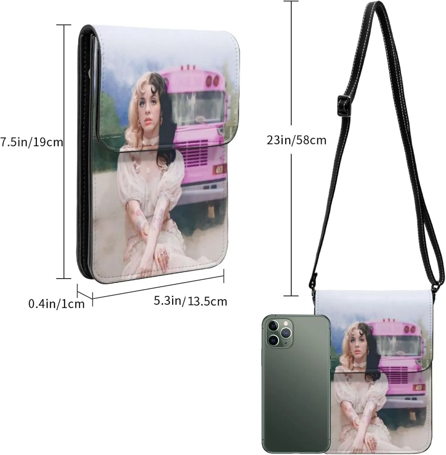 Mela-Nie Martinez Cell Phone Purse Crossbody Bag For Outdoor Travel Sports Camping Hiking Shoulder Bags