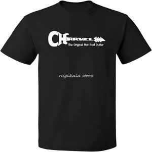 Melanated Charvel Guitar Logo Vintage T Shirt Print T Shirt Mens Short Sleeve Hot Top Tee Basic Tops1861 Black