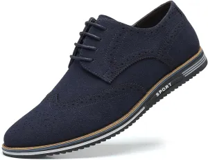 Men's Brogues Lace Up Oxford Classic Modern Formal Leather Shoes for Men