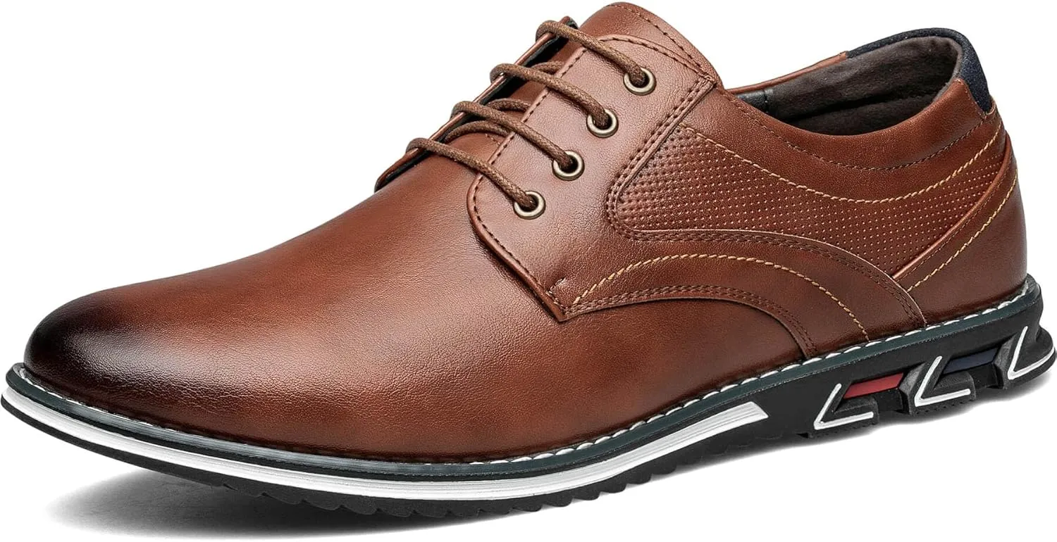 Men's Casual Dress Shoes Comfortable Fashion Dress Sneakers Men Office Classic Mens Oxfords Leather Business Casual Shoes Formal