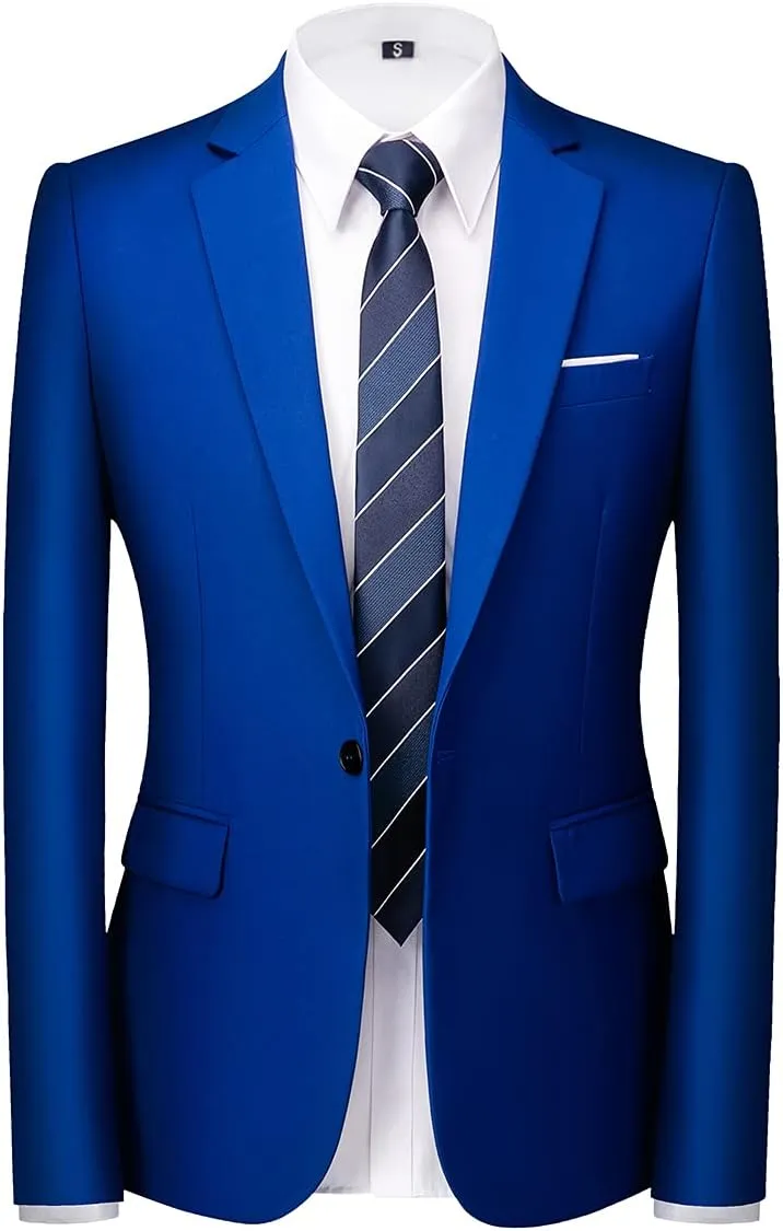 Mens Suits Regular Fit 3 Piece Tuxedo Blazer Jacket Vest Pants Formal Suit Set for Men Wedding Prom Casual