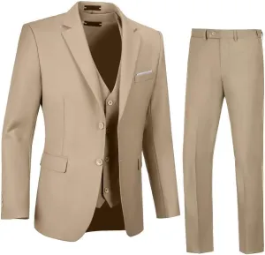 Men's Suits Tuxedo Suit Outfits for Men 3 Pieces Mens Wedding Business Formal Suit Set Jacket Vest Pants