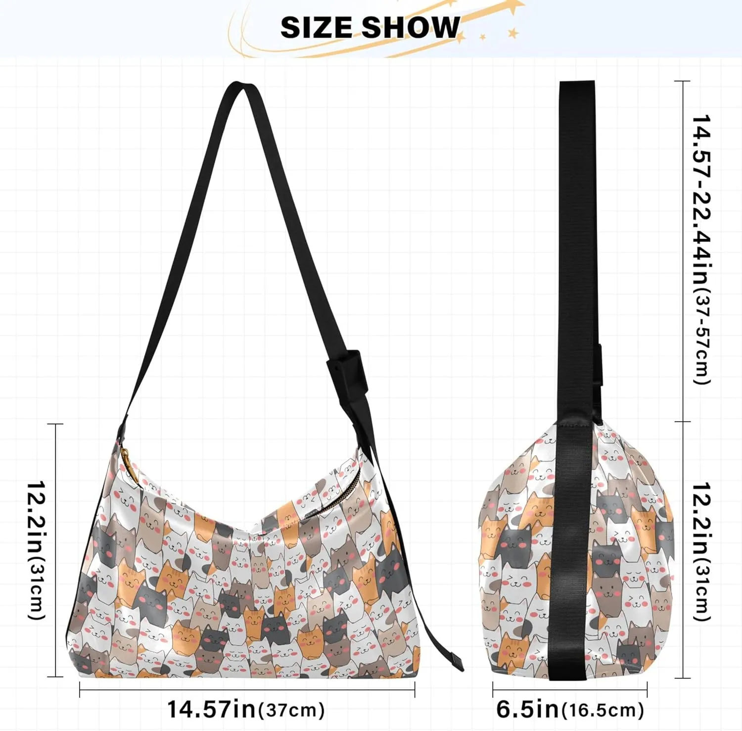 Merry Christmas Lights Santas PU Leather Women Bag Hobo Large Crossbody Bags Animal Print Crossbody Hobo Purse