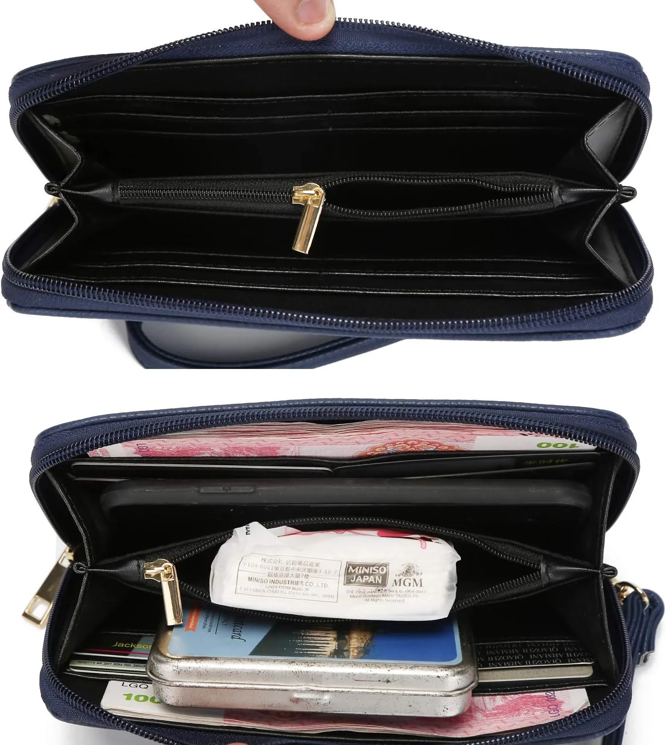MKF Collection 2Pcs Satchel Bag for Women, Vegan Leather Crossbody Bag, Wristlet Bag Handbag Purse Tote Bag Set By Mia K