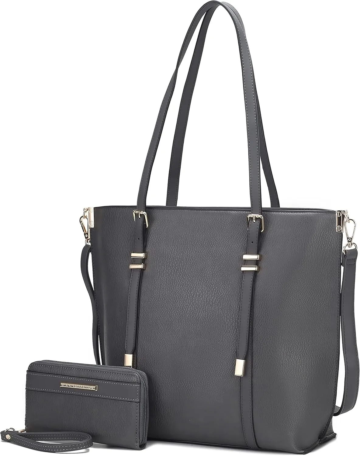 MKF Collection Tote Bag & Wallet for Women, Vegan Leather Handbag Set-Top- Handle Purse By Mia K