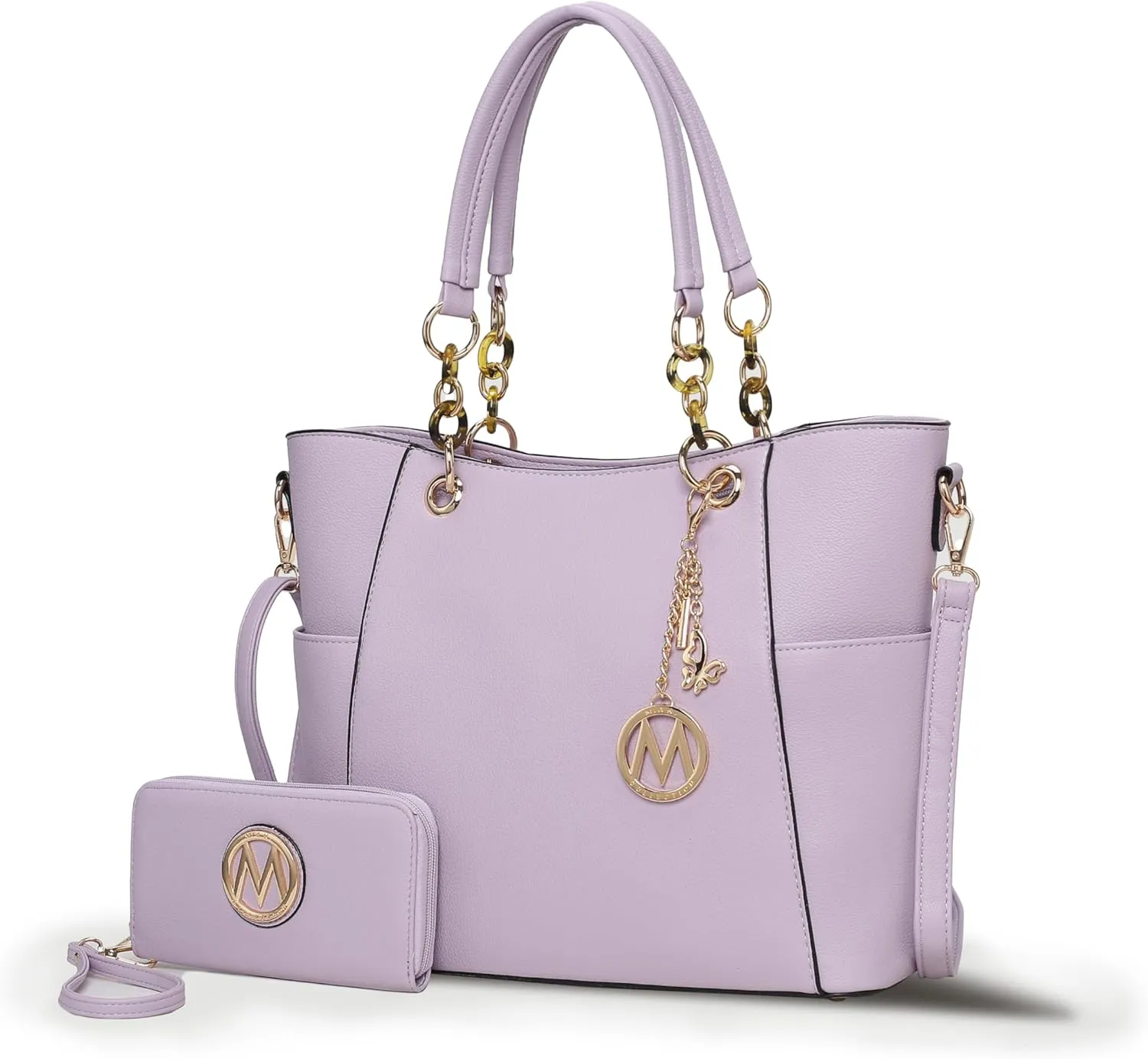 MKF Collection Tote Bag for Women, Handbag Set with Wallet-Top-Handle- Vegan Leather Purse