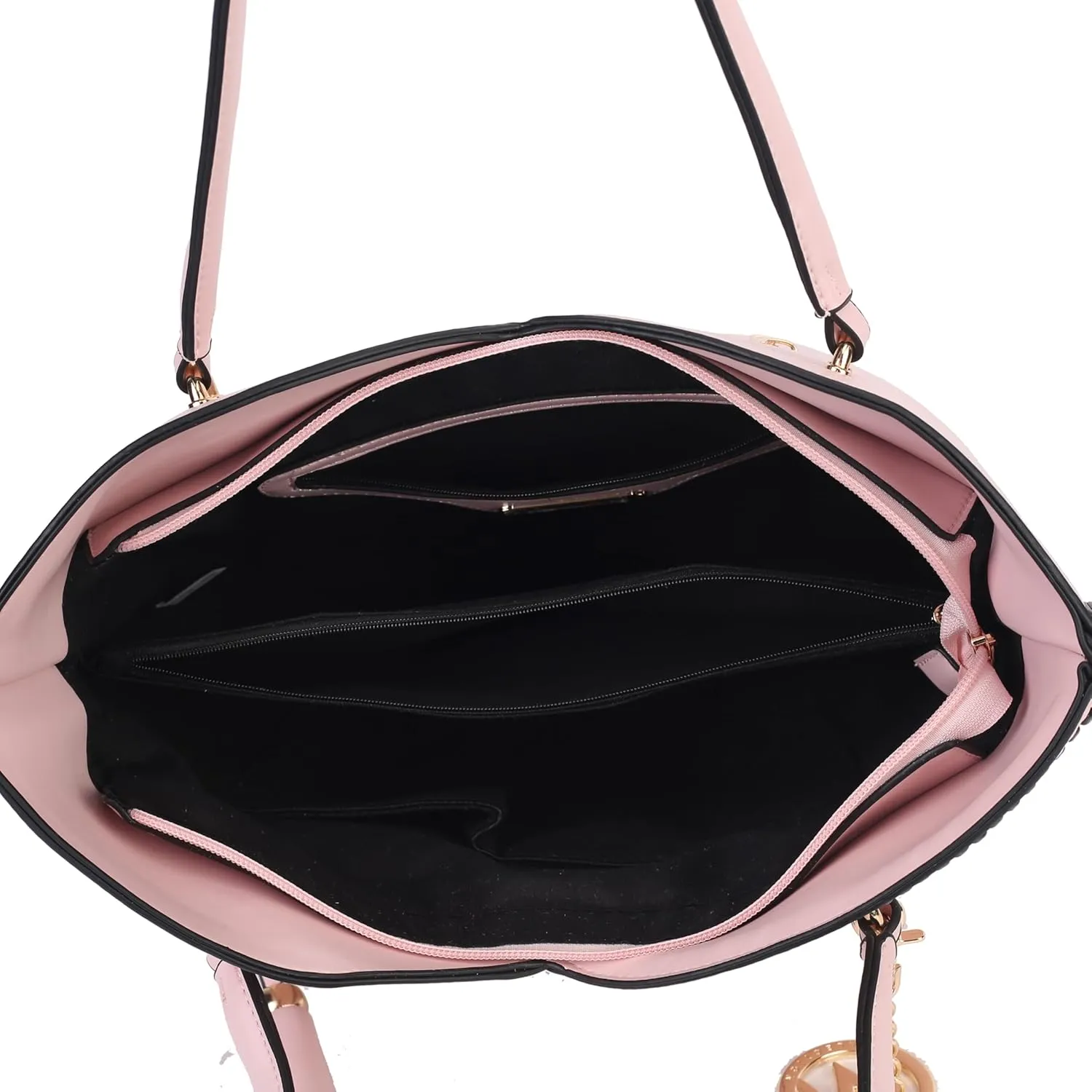 MKF Collection Tote Bag With Wristlet Wallet for Women,Vegan Leather Set Handbag Purse, Top-Handle 2 Pieces By Mia K