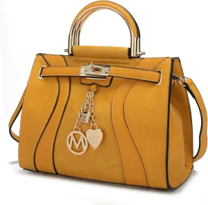 MKF Collection Women's Satchel Bag,Vegan Leather Top Handle Shoulder Bag Handbag Purse by Mia K