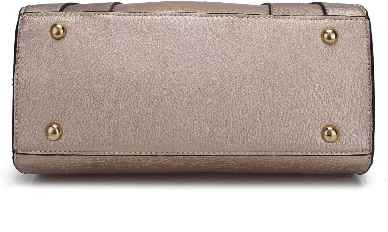 MKF Collection Women's Satchel Bag,Vegan Leather Top Handle Shoulder Bag Handbag Purse by Mia K