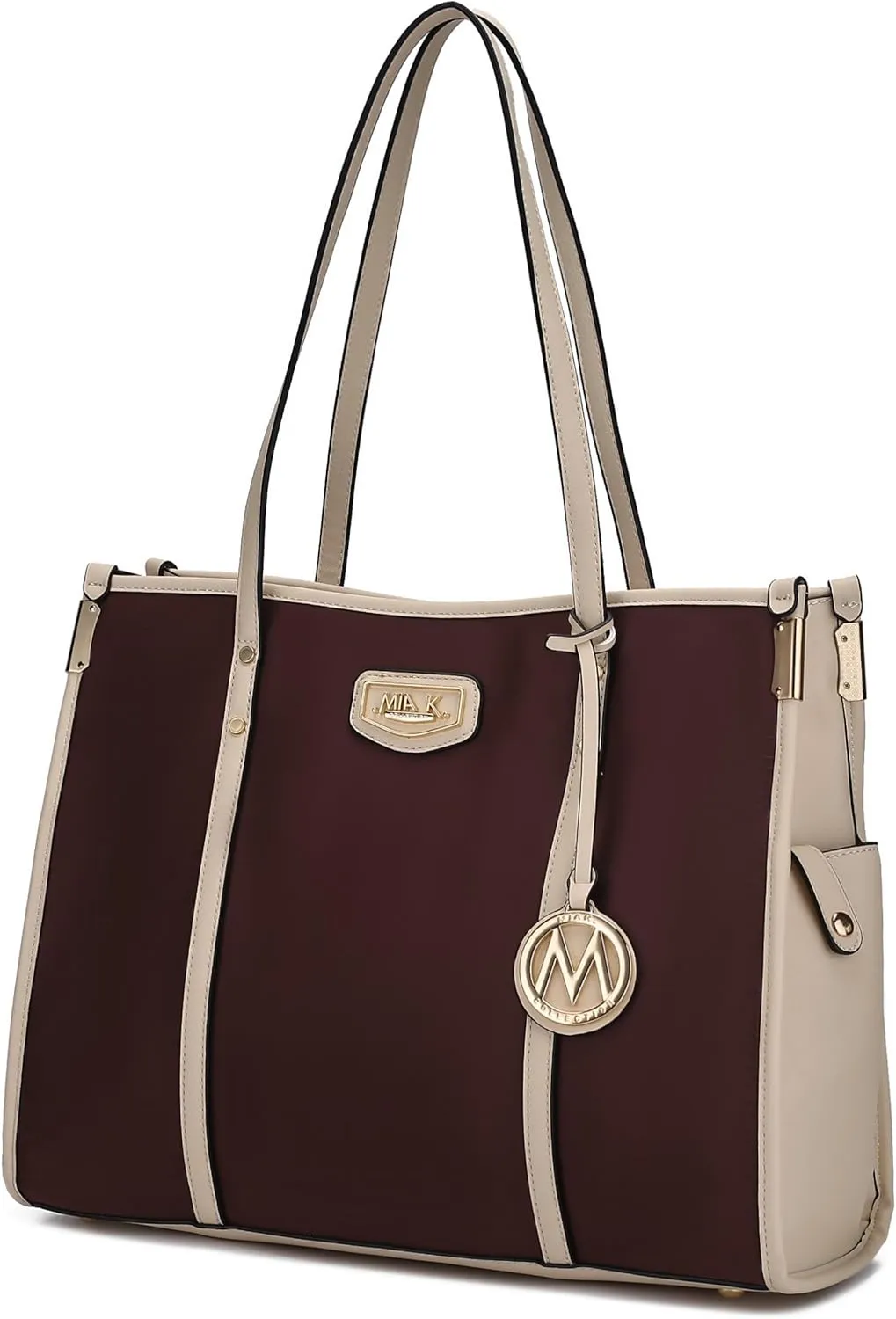 MKF Collection Women's Shoulder Bag, PU Leather Ladies Satchel Handbag – Top Handle Tote Bag Fashion Purse by Mia K