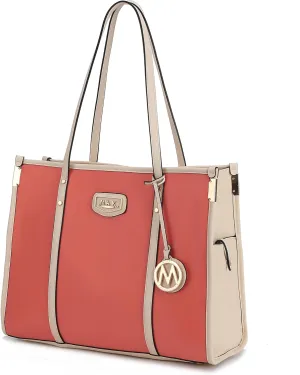 MKF Collection Women's Shoulder Bag, PU Leather Ladies Satchel Handbag – Top Handle Tote Bag Fashion Purse by Mia K