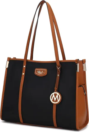 MKF Collection Women's Shoulder Bag, PU Leather Ladies Satchel Handbag – Top Handle Tote Bag Fashion Purse by Mia K