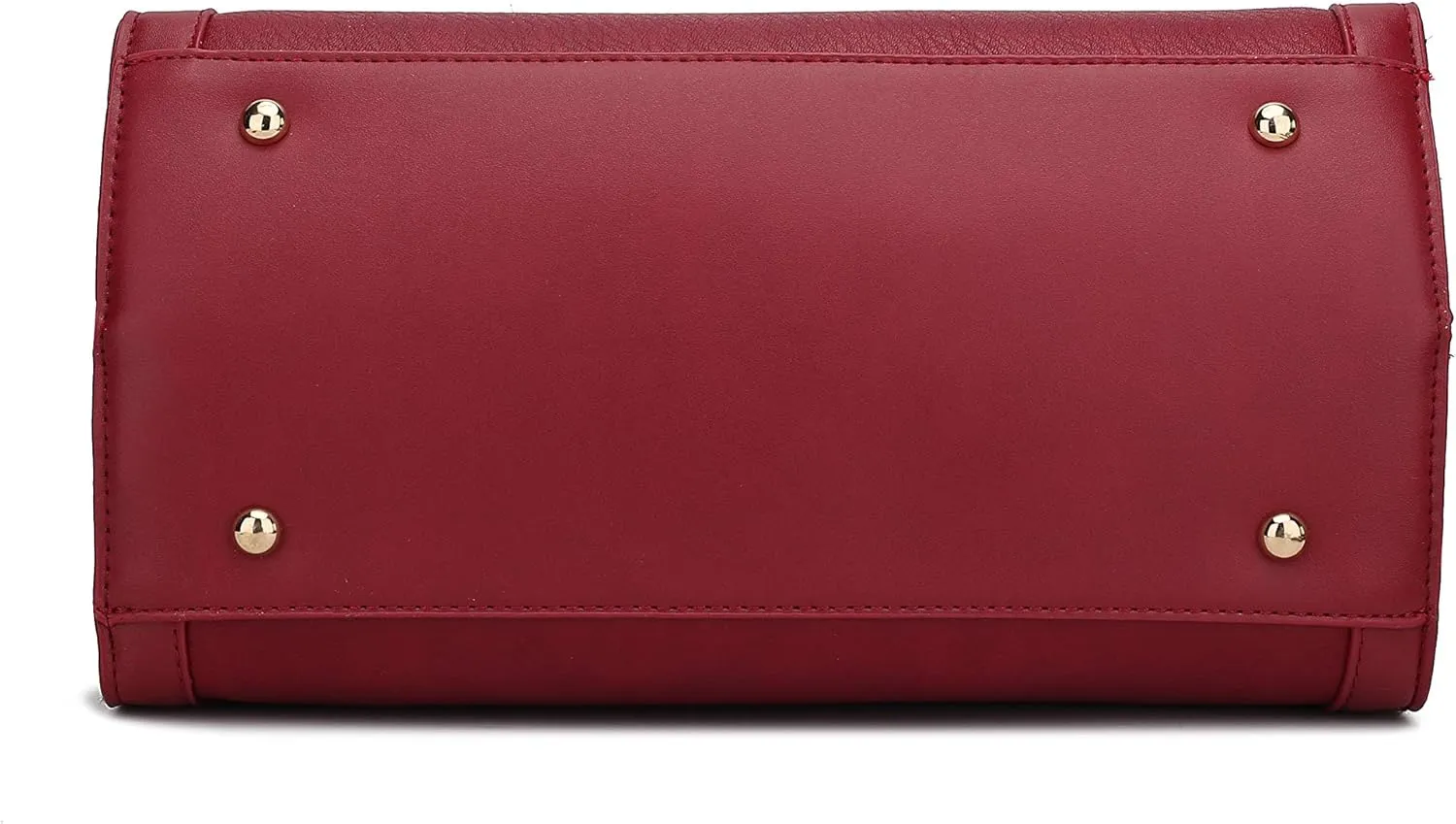 MKF Collection Women's Shoulder Bag, PU Leather Purse, Satchel Bag Crossbody Strap, Top Handle Large Handbag by Mia K