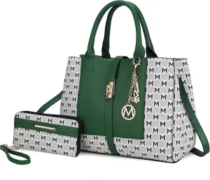 MKF Collection Women's Tote Bag with Wristlet Wallet, Vegan Leather Satchel Handbag by Mia K