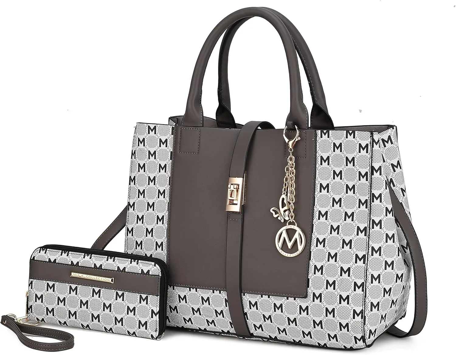 MKF Collection Women's Tote Bag with Wristlet Wallet, Vegan Leather Satchel Handbag by Mia K