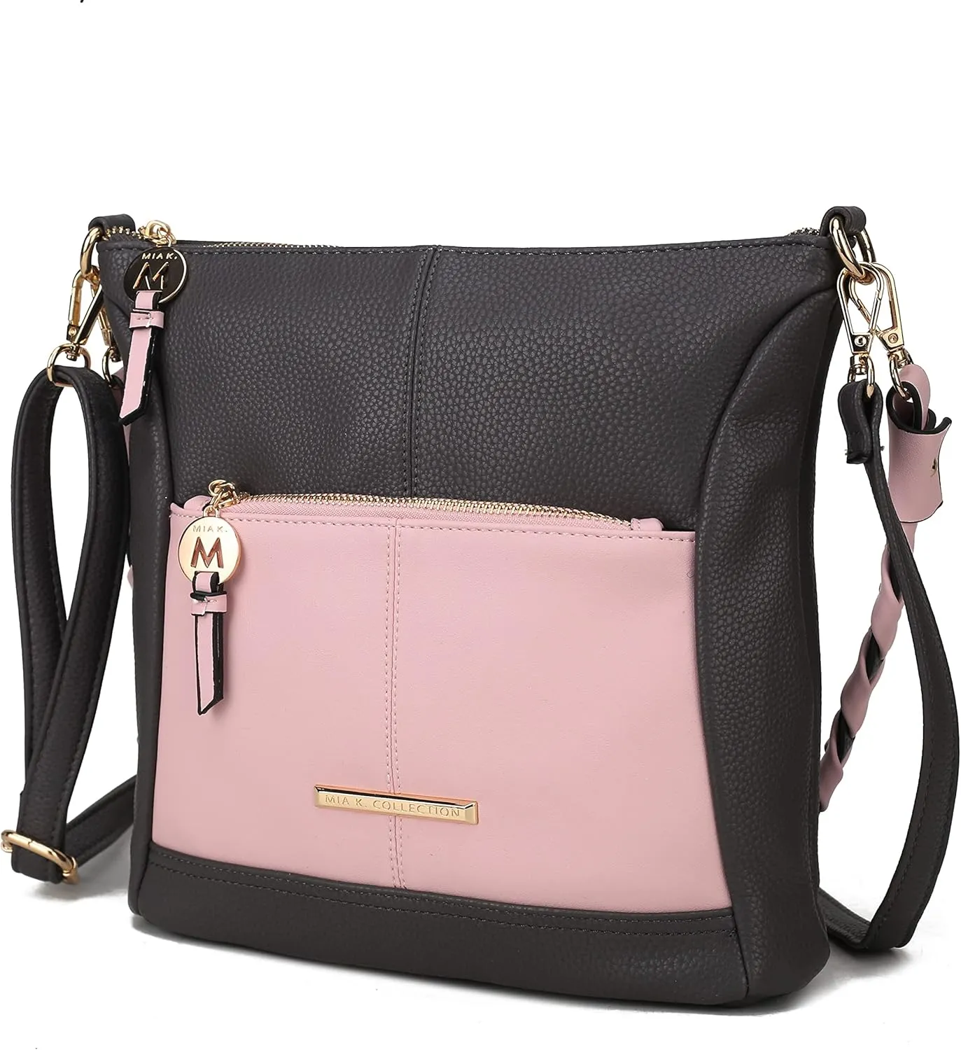 MKF Crossbody Bags for Women Purses and Handbags– PU Leather – Medium Over the Shoulder Side Messenger Bag