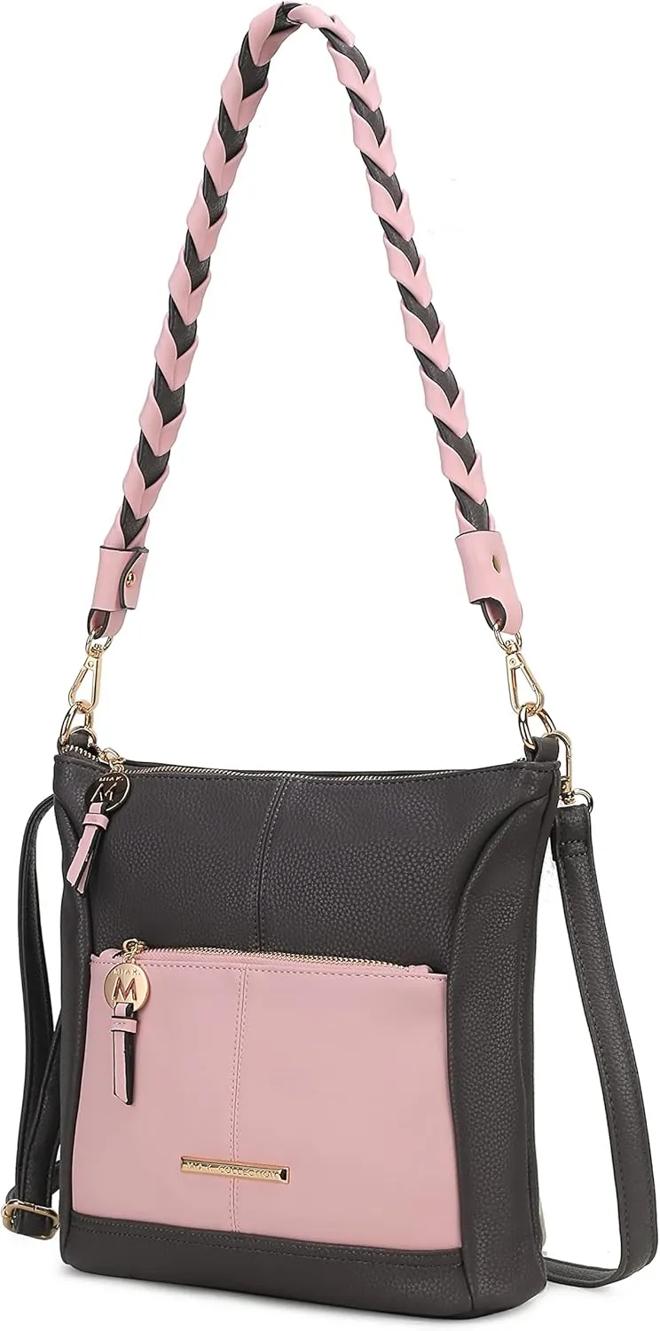 MKF Crossbody Bags for Women Purses and Handbags– PU Leather – Medium Over the Shoulder Side Messenger Bag